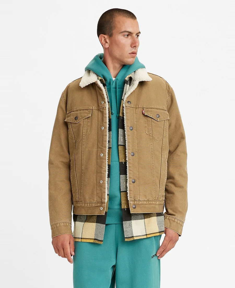 SHOP CANVAS SHERPA TRUCKER JACKET