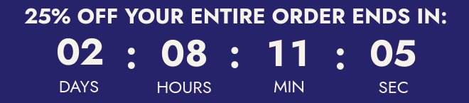 25% off countdown