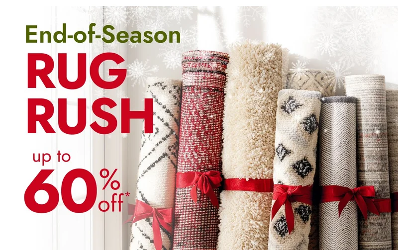 End-of-Season Rug Rush is here