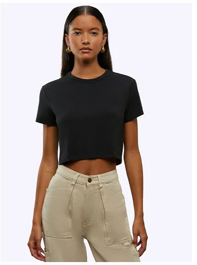 Almost Friday Tee Cropped