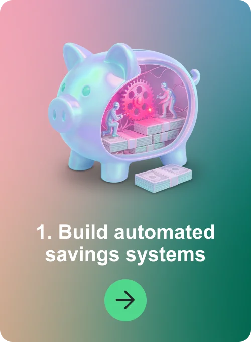1. Build automated savings systems