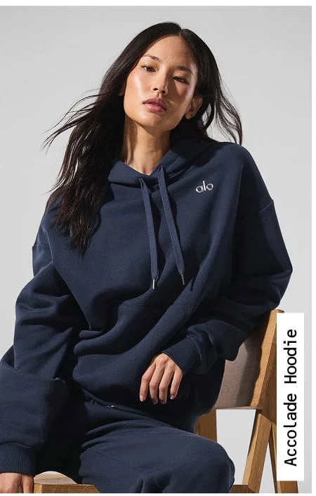 navy accolade hoodie