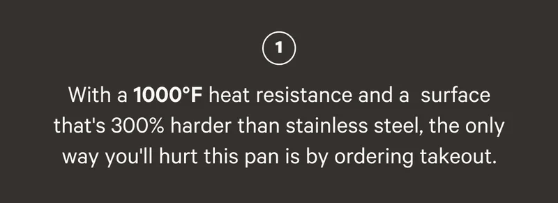 HEAT RESISTANCE AND SURFACE 300% HARDER THAN STAINLESS STEEL