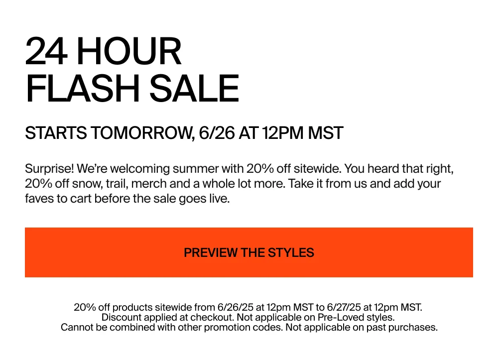 Flash Sale Starts Tomorrow