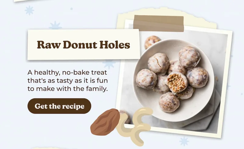 Raw Donut Holes Recipe