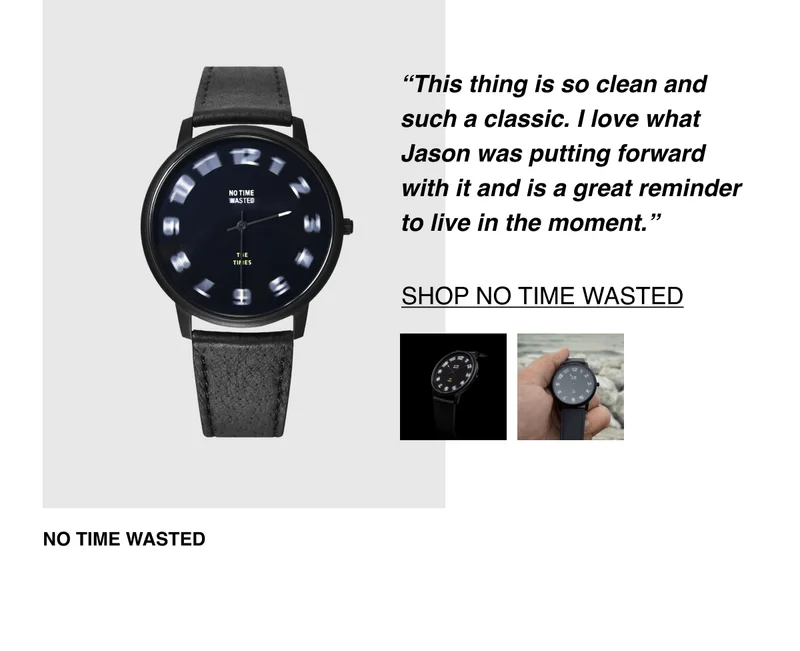 No Time Wasted