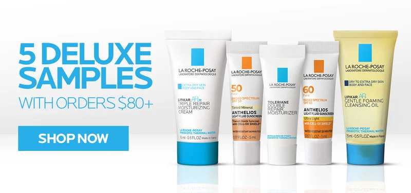 Get 5 deluxe samples with orders $80+