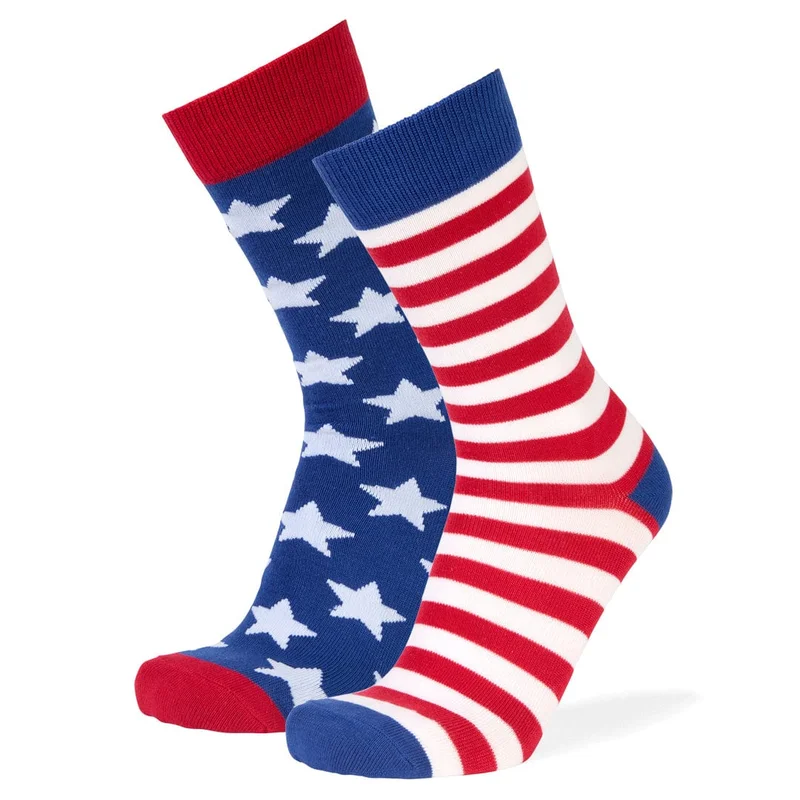 Image of Mismatched Flag Crew Socks