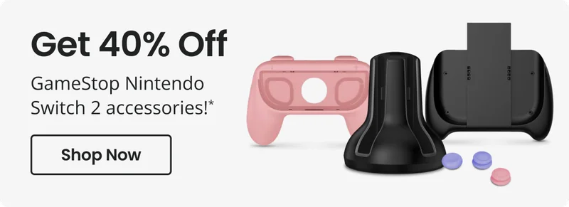 Get 40% Off GameStop Nintendo Switch 2 accessories!* | Shop Now