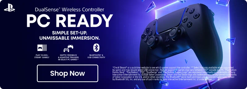 DualSense Wireless Controller | PC Ready | Simple set-up. Unmissable Immersion. | Shop Now