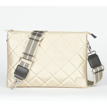 IHKWIP The Trio Trapeze Crossbody with Plaid Strap