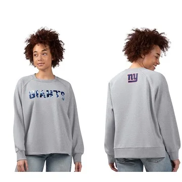 NFL Women's Shining Lurex Fleece Crewneck w/ Square Neckline