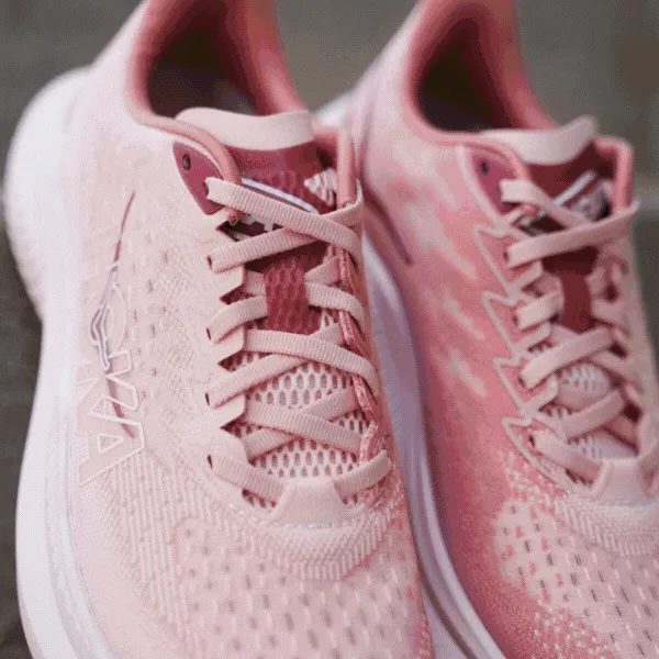 Pink running shoes