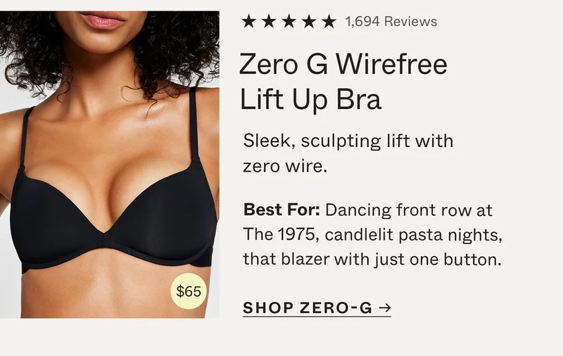 Zero G Wirefree Lift Up Bra
