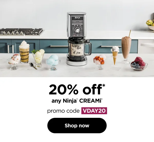 20% off* any Ninja® CREAMi® with promo code VDAY20