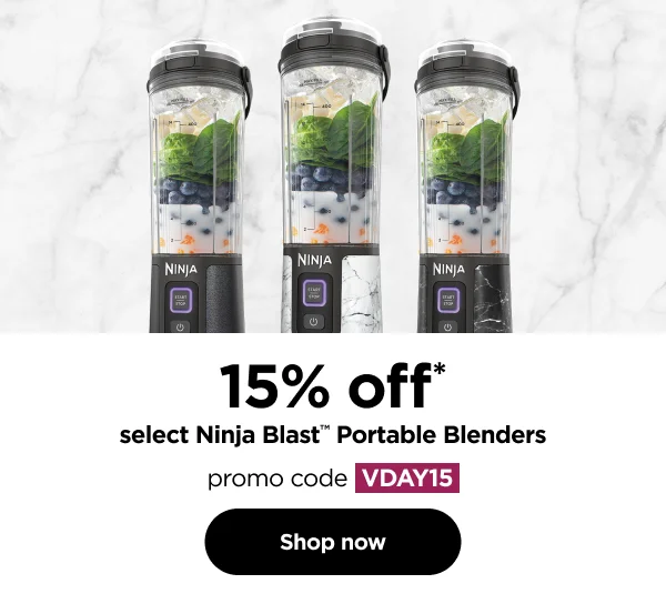 15% off* select Ninja Blast™ Portable Blenders
