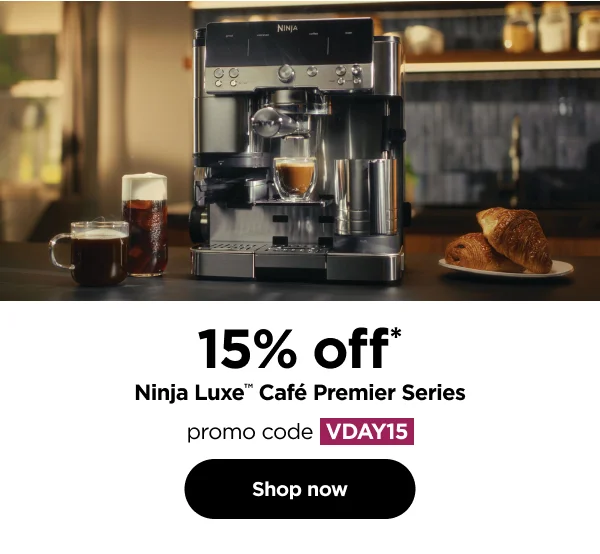 15% off* Ninja Luxe™ Café Premier Series with promo code VDAY15