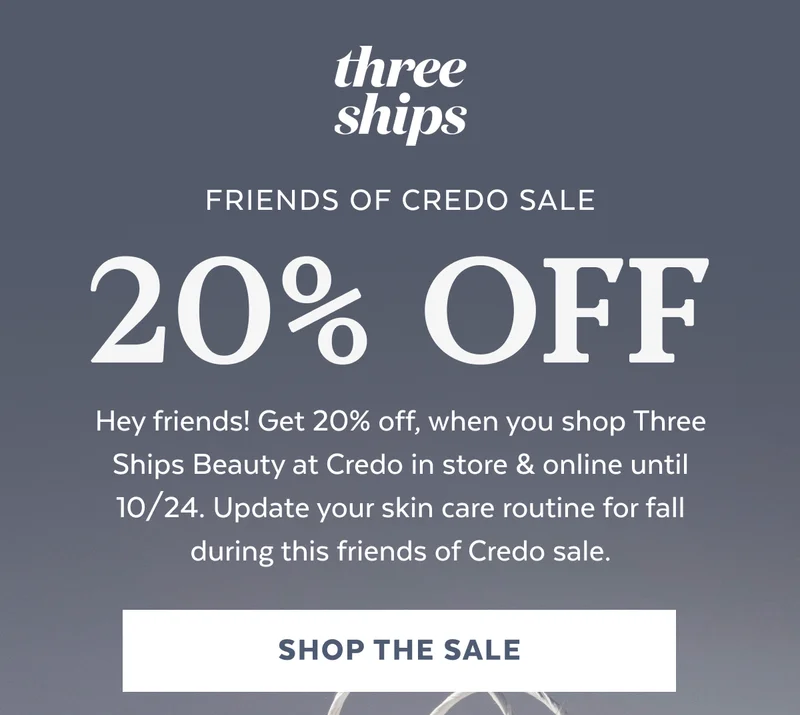 Shop 20% Off At Credo