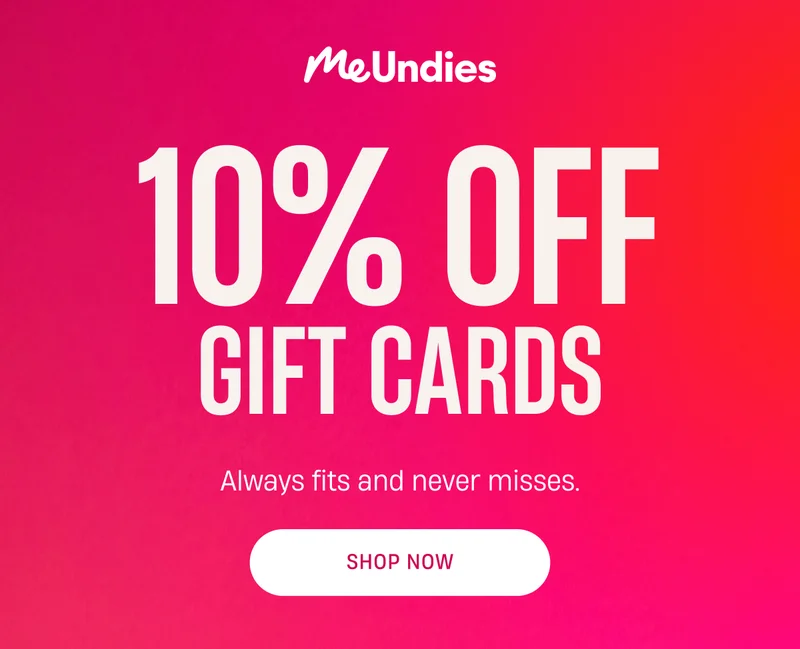 MeUndies | 10% Off Gift Cards | Shop Now