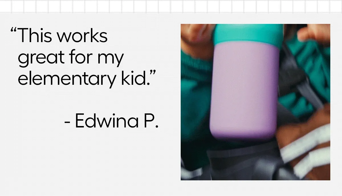 "This works great for my elementary kid." -Edwina P.