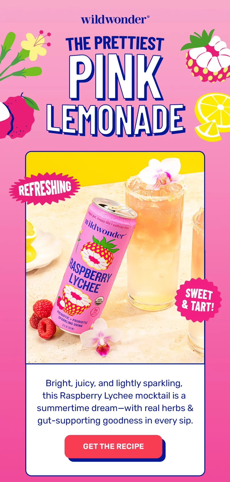 Raspberry Lychee Lemonade