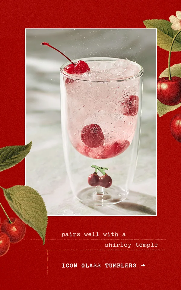 Shop icon glass tumblers