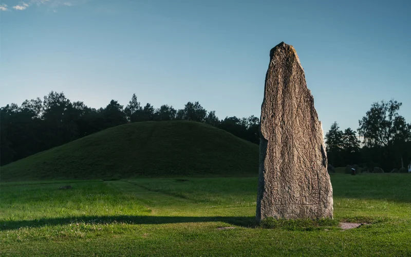 The Anundshög Rune is Sweden's largest burial mound.