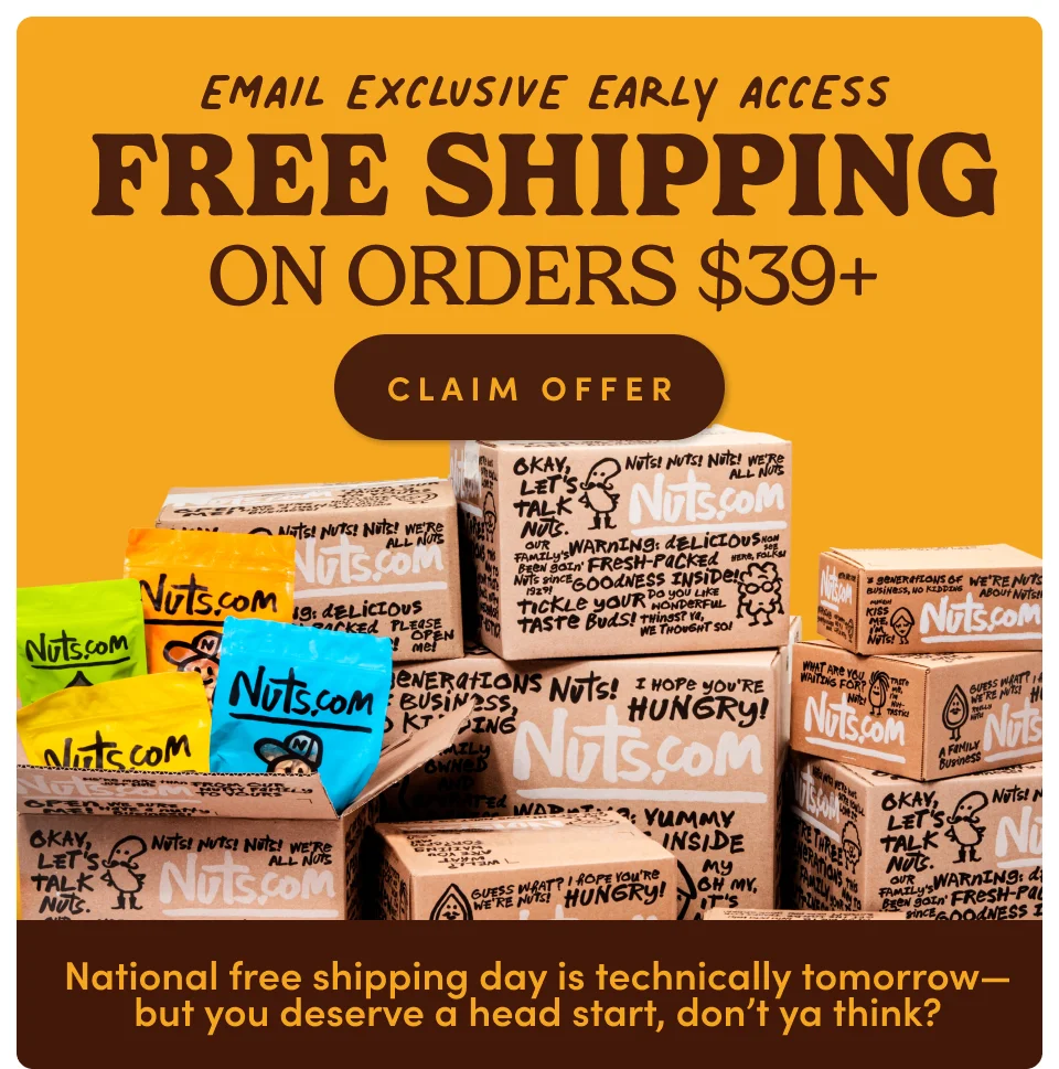 Email Exclusive early access - Free Shipping on orders $39+; Claim Offer