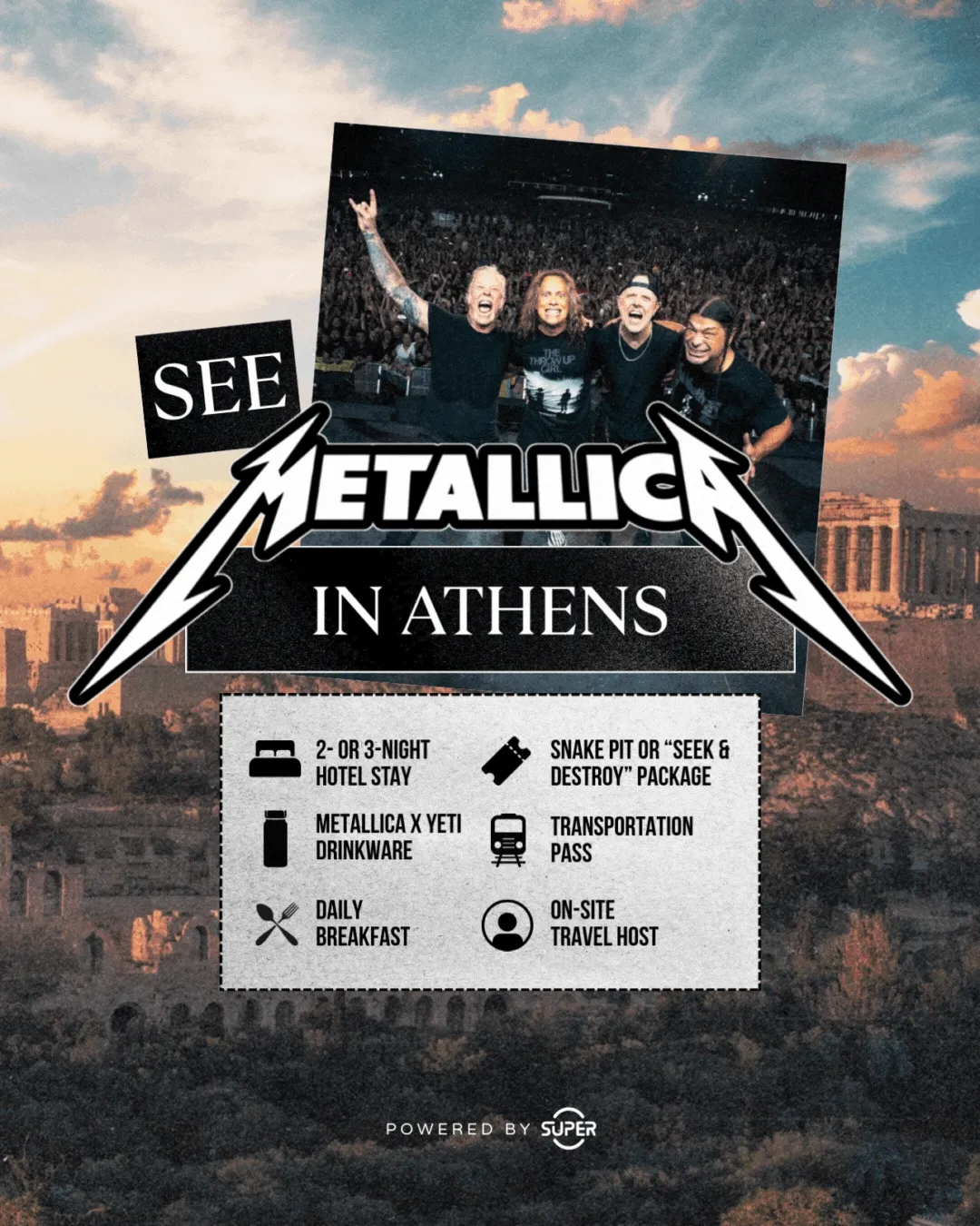 Shop Metallica Travel Packages