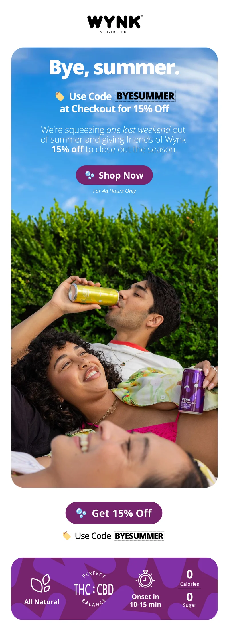 Bye Summer - 15% Off