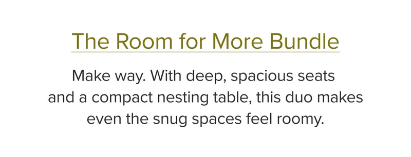 The Room for More Bundle. On Sale Now.