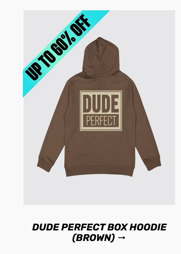 Dude Perfect Box Hoodie (Brown)