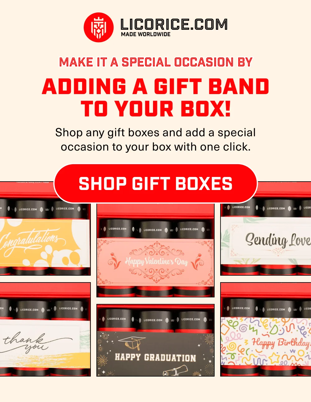 Add a gift band to your box!