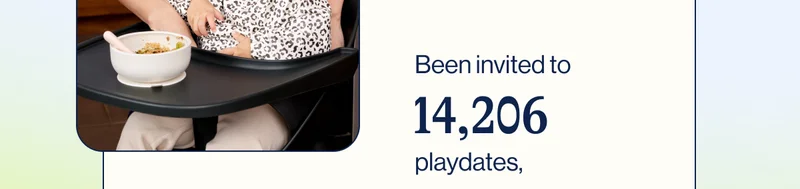 Been invited to 14,206 playdates,