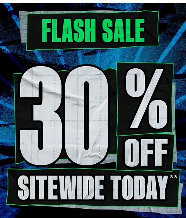 Flash Sale! 30% off sitewide today! Exclusions Apply. Not combinable with other promotions