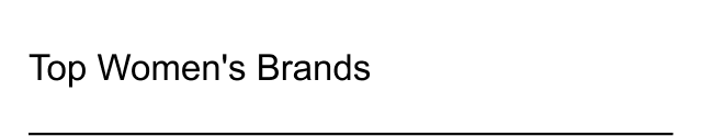 Top Women's Brands