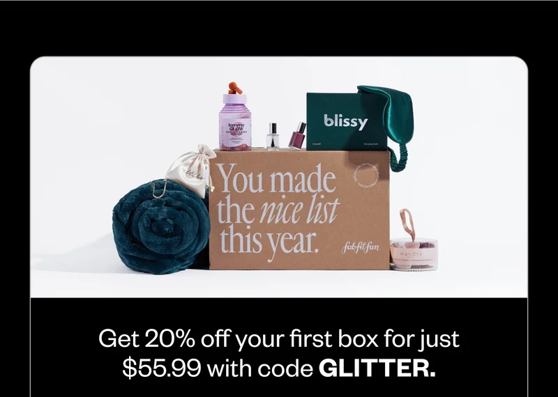 Get 20% off your first box for just $55.99 with code GLITTER.