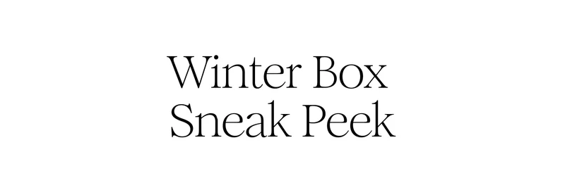Winter Box Sneak Peek