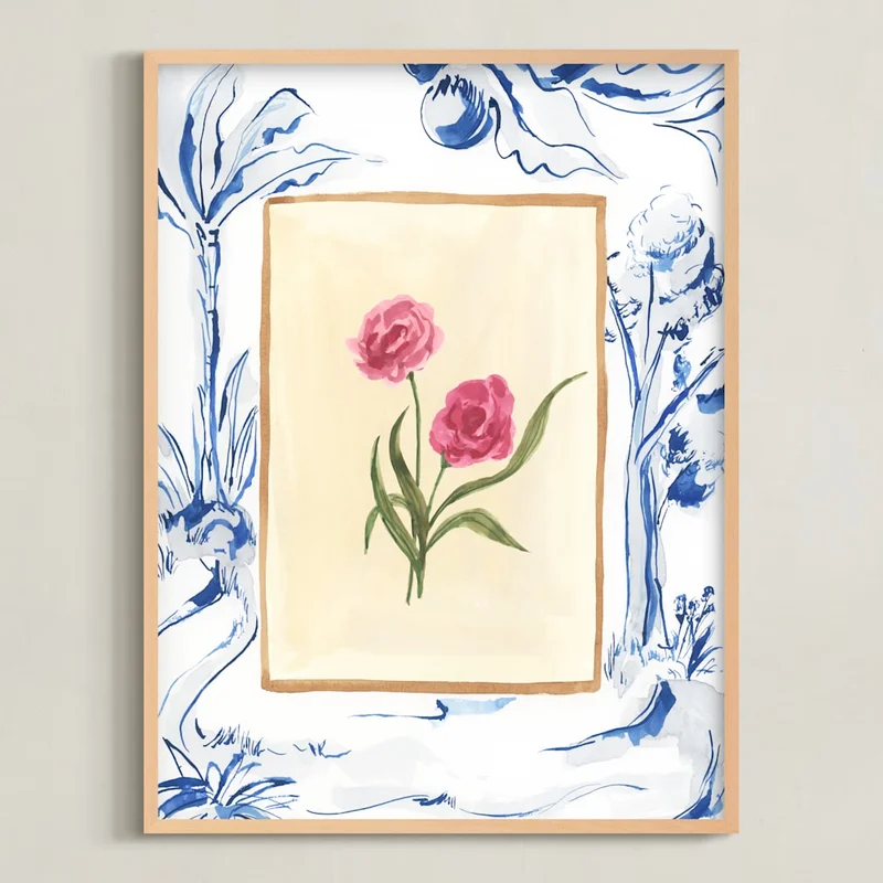 Toile Blooms 1 Limited Edition Fine Art Print 2 by Teju Reval | Minted