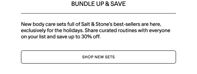 SHOP NEW HOLIDAY GIFT SETS