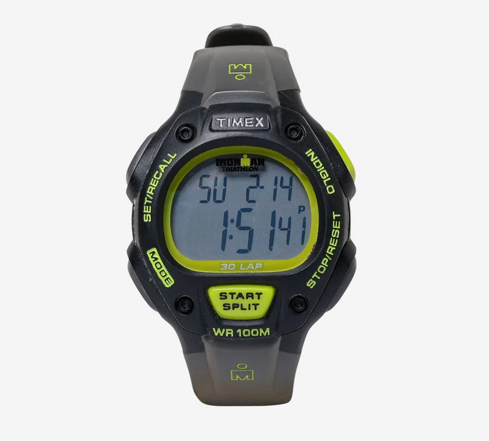 Timex Rewound Ironman Green and Gray Quartz Digital Watch