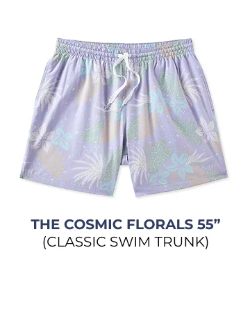 Classic Swim Trunk: The Cosmic Florals 5.5"
