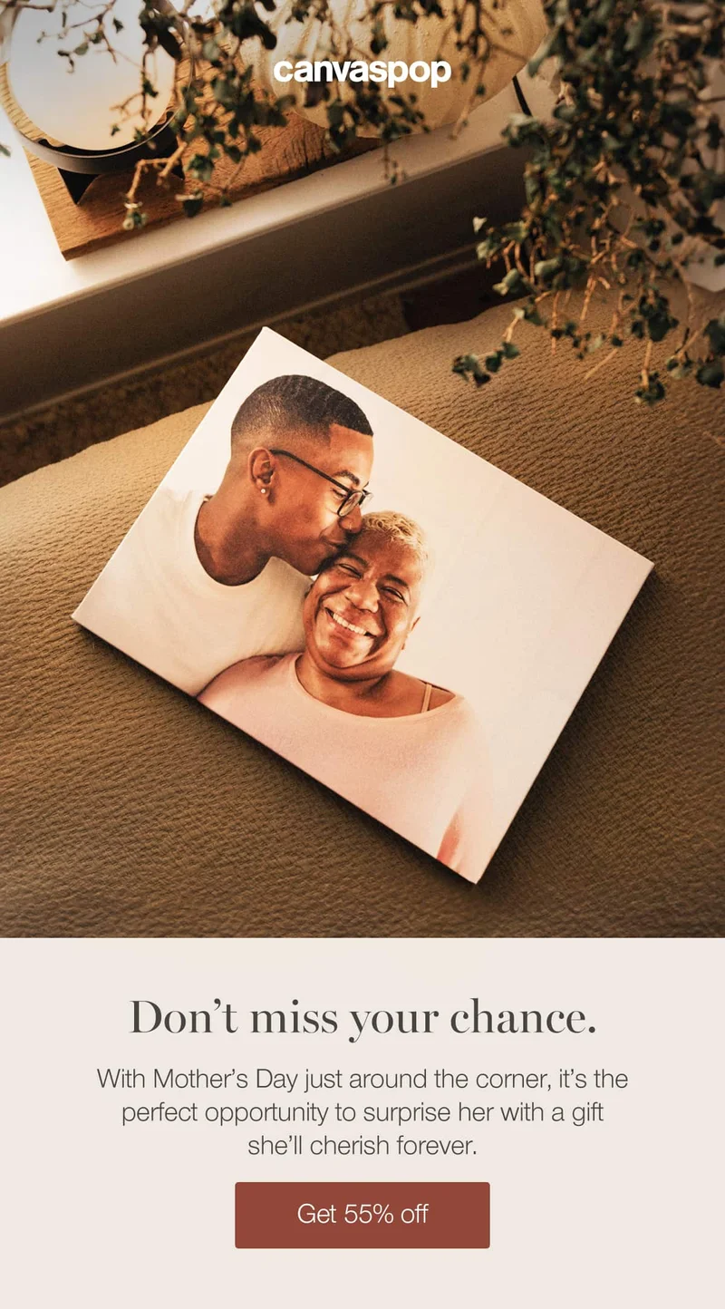 Don't miss your chance. With Mother's Day just around the corner, it's the perfect opportunity to surprise her with a gift she'll cherish forever.