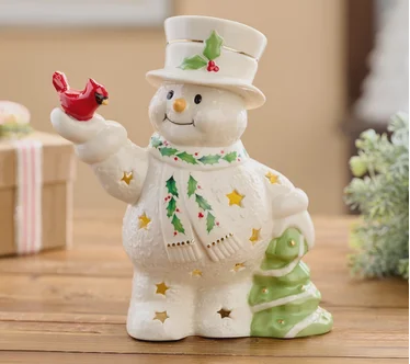 Lenox 8" Happy Holly-Days Lit Snowman