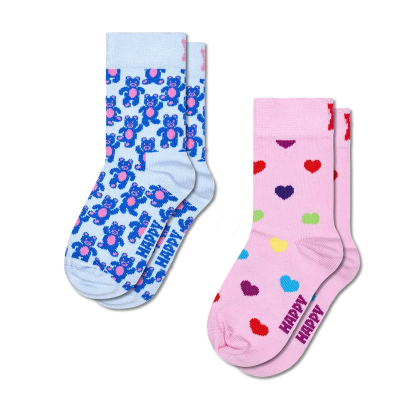 Kids 2-Pack Teddy Bear Socks