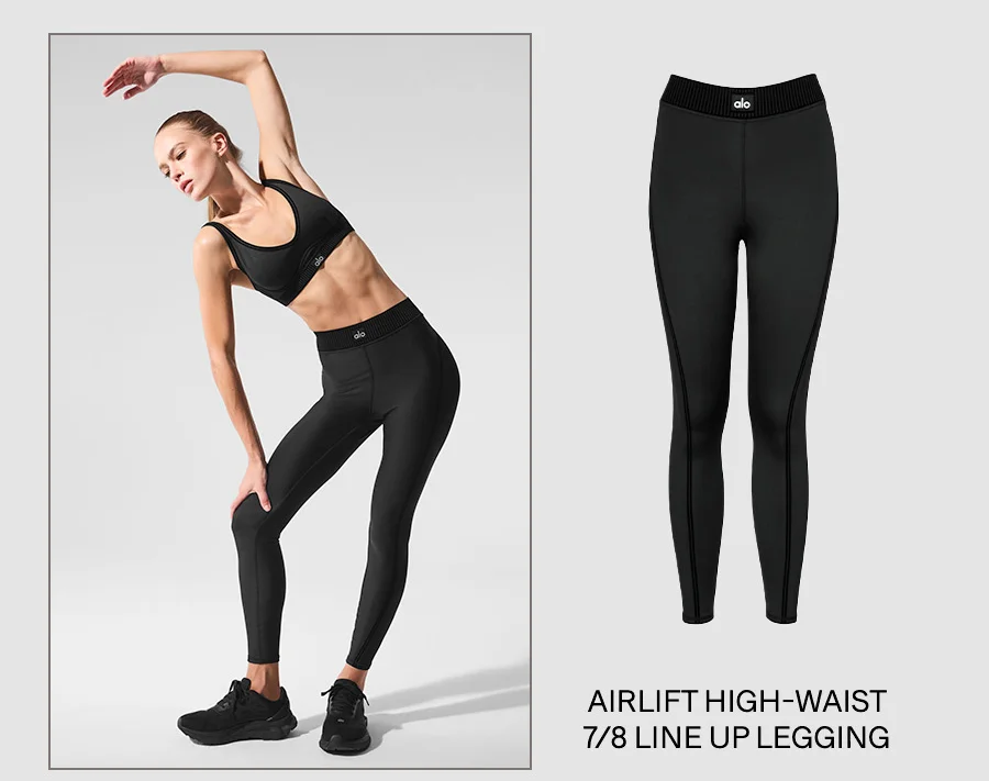 AIRLIFT HIGH-WAIST 7/8 LINE UP LEGGING