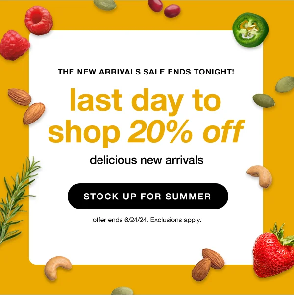 SHOP 20% OFF NEW SNACKS