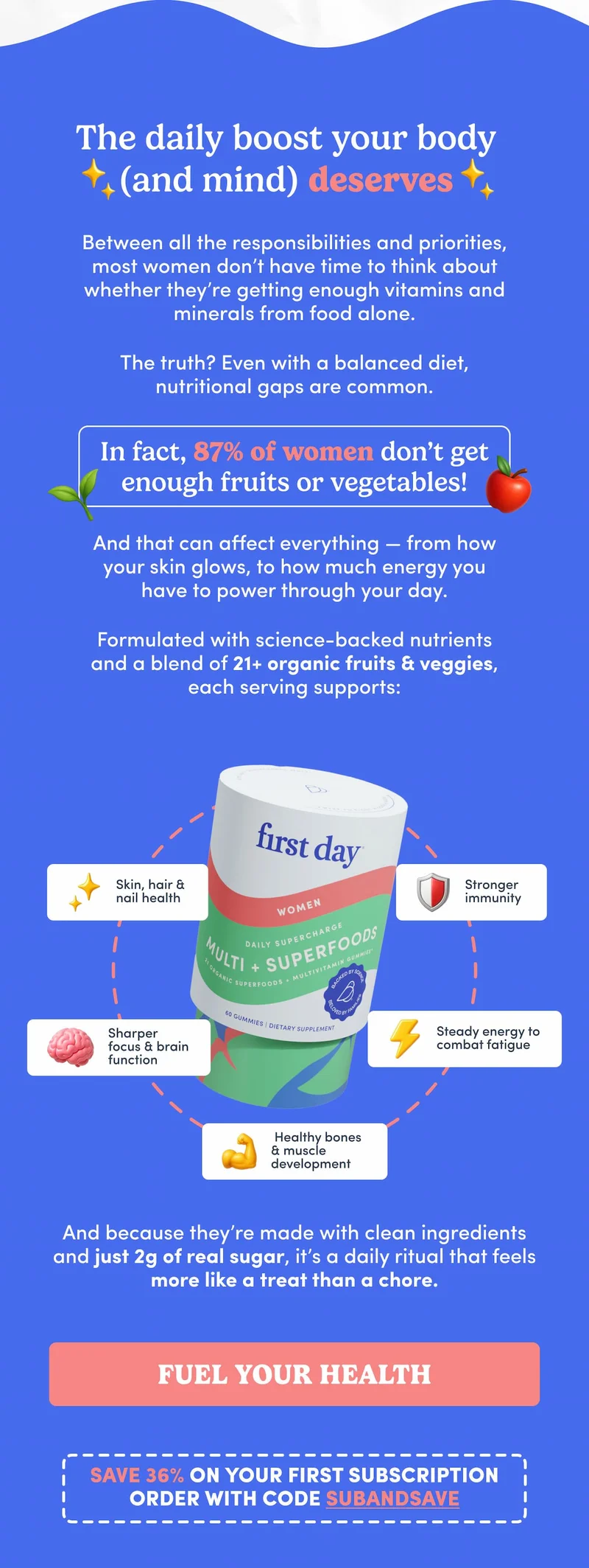 The daily boost your body (and mind) deserves.