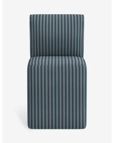 Russell Dining Chair-Blue Tonal Stripe