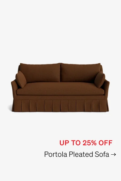 Shop Portola Pleated Sofa